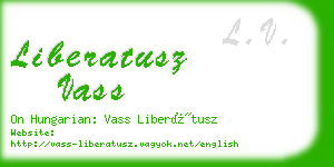 liberatusz vass business card
